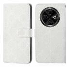 For Tecno Spark 30C Ethnic Style Embossed Pattern Leather Phone Case(White) - 1