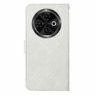 For Tecno Spark 30C Ethnic Style Embossed Pattern Leather Phone Case(White) - 3