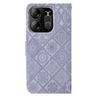 For Tecno Spark Go 2023 Ethnic Style Embossed Pattern Leather Phone Case(Purple) - 3