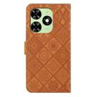 For Tecno Spark Go 2024 Ethnic Style Embossed Pattern Leather Phone Case(Brown) - 3