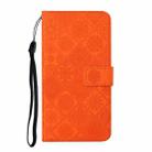 For Tecno Spark Go 1 Ethnic Style Embossed Pattern Leather Phone Case(Orange) - 2