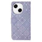 For Tecno Spark Go 1 Ethnic Style Embossed Pattern Leather Phone Case(Purple) - 3