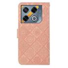 For Infinix GT 20 Pro Ethnic Style Embossed Pattern Leather Phone Case(Pink) - 3