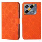 For Infinix GT 20 Pro Ethnic Style Embossed Pattern Leather Phone Case(Orange) - 1