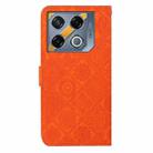 For Infinix GT 20 Pro Ethnic Style Embossed Pattern Leather Phone Case(Orange) - 3