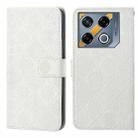 For Infinix GT 20 Pro Ethnic Style Embossed Pattern Leather Phone Case(White) - 1