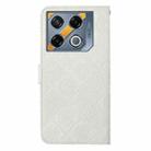 For Infinix GT 20 Pro Ethnic Style Embossed Pattern Leather Phone Case(White) - 3