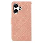 For Infinix Hot 30 4G Ethnic Style Embossed Pattern Leather Phone Case(Pink) - 3