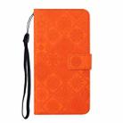 For Infinix Hot 30 Play NFC Ethnic Style Embossed Pattern Leather Phone Case(Orange) - 2