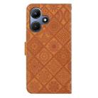 For Infinix Hot 30i Ethnic Style Embossed Pattern Leather Phone Case(Brown) - 3