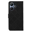 For Infinix Hot 30i Ethnic Style Embossed Pattern Leather Phone Case(Black) - 3