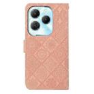For Infinix Hot 40 / 40 Pro Ethnic Style Embossed Pattern Leather Phone Case(Pink) - 3