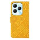 For Infinix Hot 40 / 40 Pro Ethnic Style Embossed Pattern Leather Phone Case(Yellow) - 3