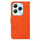 For Infinix Hot 40 / 40 Pro Ethnic Style Embossed Pattern Leather Phone Case(Orange) - 3