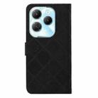 For Infinix Hot 40 / 40 Pro Ethnic Style Embossed Pattern Leather Phone Case(Black) - 3