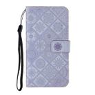 For Infinix Hot 40 / 40 Pro Ethnic Style Embossed Pattern Leather Phone Case(Purple) - 2