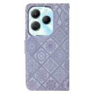 For Infinix Hot 40 / 40 Pro Ethnic Style Embossed Pattern Leather Phone Case(Purple) - 3