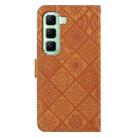 For Infinix Hot 50 4G Ethnic Style Embossed Pattern Leather Phone Case(Brown) - 3