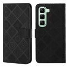 For Infinix Hot 50 4G Ethnic Style Embossed Pattern Leather Phone Case(Black) - 1