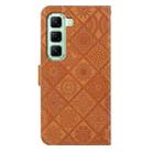 For Infinix Hot 50 5G Ethnic Style Embossed Pattern Leather Phone Case(Brown) - 3