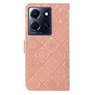 For Infinix Note 30 Ethnic Style Embossed Pattern Leather Phone Case(Pink) - 3