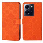 For Infinix Note 30 Ethnic Style Embossed Pattern Leather Phone Case(Orange) - 1