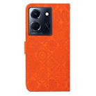 For Infinix Note 30 Ethnic Style Embossed Pattern Leather Phone Case(Orange) - 3