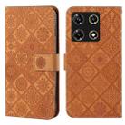 For Infinix Note 30 Pro 4G Ethnic Style Embossed Pattern Leather Phone Case(Brown) - 1