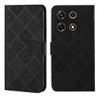 For Infinix Note 30 Pro 4G Ethnic Style Embossed Pattern Leather Phone Case(Black) - 1