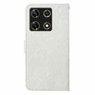 For Infinix Note 30 Pro 4G Ethnic Style Embossed Pattern Leather Phone Case(White) - 3