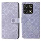 For Infinix Note 30 Pro 4G Ethnic Style Embossed Pattern Leather Phone Case(Purple) - 1