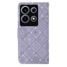 For Infinix Note 30 VIP Ethnic Style Embossed Pattern Leather Phone Case(Purple) - 3