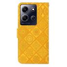 For Infinix Note 30i Ethnic Style Embossed Pattern Leather Phone Case(Yellow) - 3