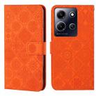 For Infinix Note 30i Ethnic Style Embossed Pattern Leather Phone Case(Orange) - 1