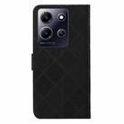 For Infinix Note 30i Ethnic Style Embossed Pattern Leather Phone Case(Black) - 3