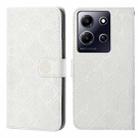 For Infinix Note 30i Ethnic Style Embossed Pattern Leather Phone Case(White) - 1