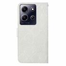 For Infinix Note 30i Ethnic Style Embossed Pattern Leather Phone Case(White) - 3