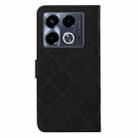 For Infinix Note 40 4G Ethnic Style Embossed Pattern Leather Phone Case(Black) - 3