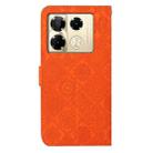 For Infinix Note 40 Pro Ethnic Style Embossed Pattern Leather Phone Case(Orange) - 3