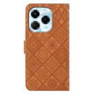 For Infinix Note 40X 5G Ethnic Style Embossed Pattern Leather Phone Case(Brown) - 3