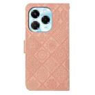 For Infinix Note 40X 5G Ethnic Style Embossed Pattern Leather Phone Case(Pink) - 3