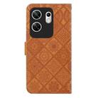 For Infinix Zero 30 4G Ethnic Style Embossed Pattern Leather Phone Case(Brown) - 3