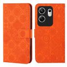 For Infinix Zero 30 4G Ethnic Style Embossed Pattern Leather Phone Case(Orange) - 1