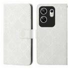 For Infinix Zero 30 4G Ethnic Style Embossed Pattern Leather Phone Case(White) - 1