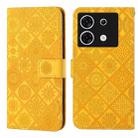 For Infinix Zero 30 5G Ethnic Style Embossed Pattern Leather Phone Case(Yellow) - 1