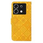 For Infinix Zero 30 5G Ethnic Style Embossed Pattern Leather Phone Case(Yellow) - 3