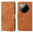 For Infinix Zero 40 4G Ethnic Style Embossed Pattern Leather Phone Case(Brown) - 1