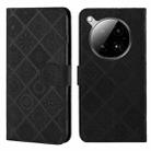 For Infinix Zero 40 4G Ethnic Style Embossed Pattern Leather Phone Case(Black) - 1