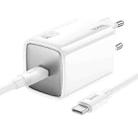 hoco N48 Glorious PD65W Type-C / USB-C Port Charger Set with 1m Type-C to Type-C Charging Cable, EU Plug(White) - 1