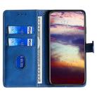 For Redmi Note 14 Pro 4G Skin Feel Magnetic Buckle Leather Phone Case(Blue) - 3